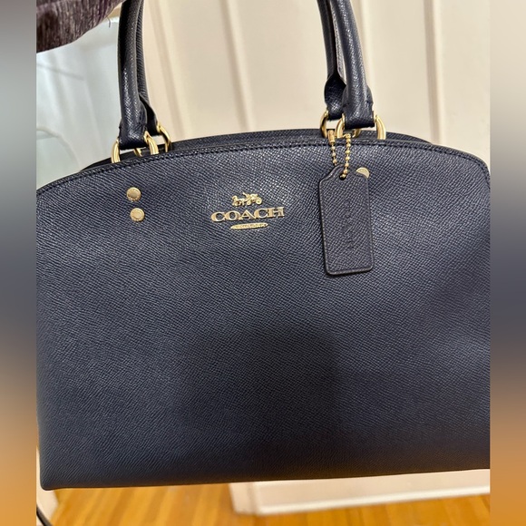 Coach dark blue medium bag - Picture 8 of 9